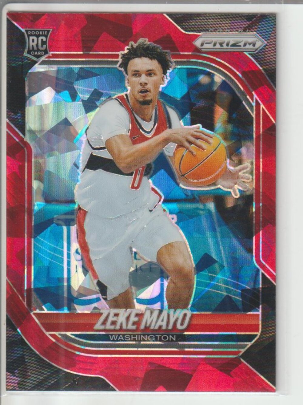 Zeke Mayo 2025-26 Panini Prizm RC Red Ice Prizm Rookie #58